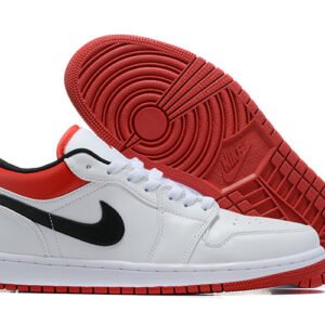 Air Jordan 1 Low White University Red